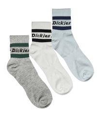 ディッキーズ Dickies 【3足セット】DK_メンズ ショートソックス(ラインロゴセット-約25-27cm)