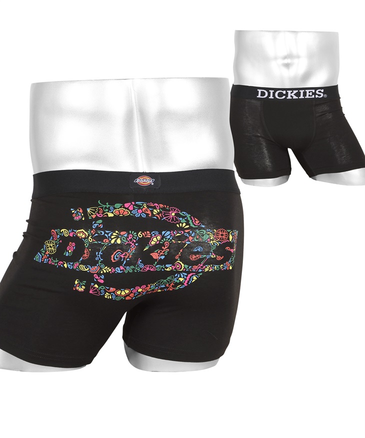 ディッキーズ Dickies DK メンズ ボクサーパンツ2【メール便】(Logoflowerブラック-M)