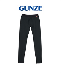 グンゼ GUNZE HOT MAGIC 綿のチカラ メンズ 10分丈タイツ 【メール便】(ブラック-M)