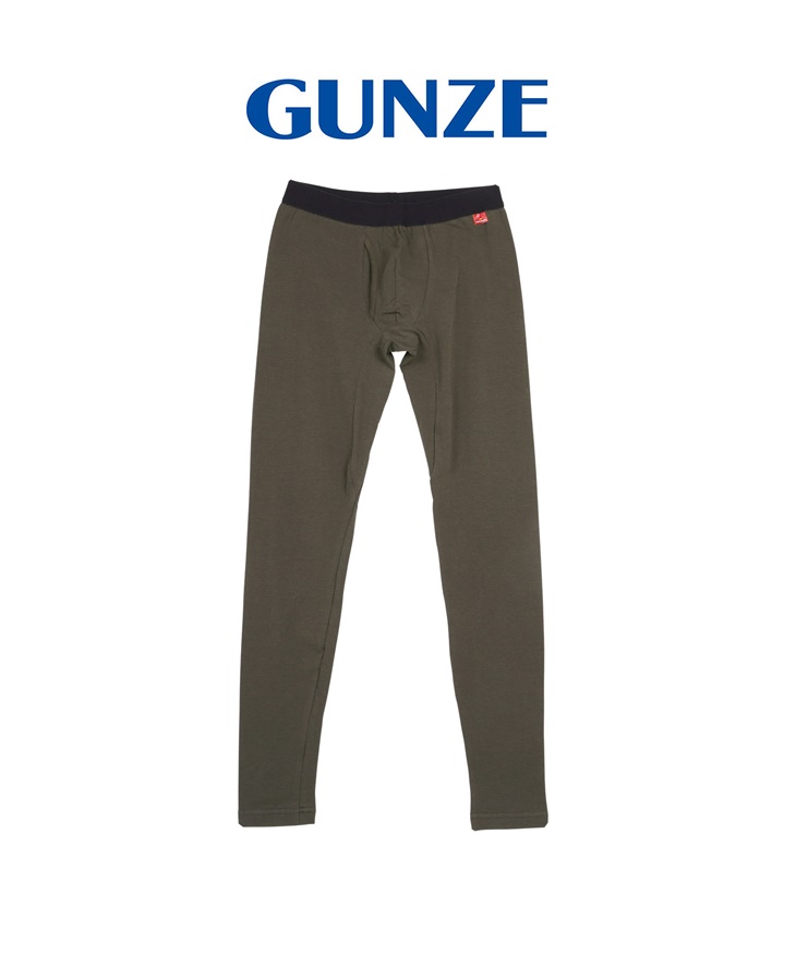 グンゼ GUNZE HOT MAGIC 綿のチカラ メンズ 10分丈タイツ 【メール便】(チャコールグレー-M)