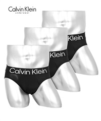 カルバンクライン Calvin Klein 【3枚セット】Bold Logo HIP BRIEF メンズ ブリーフ(ブラックセット-海外S(日本M相当))