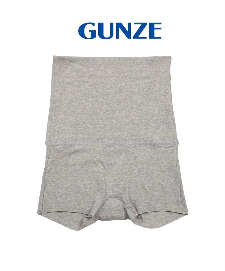 グンゼ GUNZE HOT MAGIC 綿のチカラ レディース 腹巻付きショーツ 【メール便】(グレーモク-M)