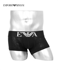 エンポリオ アルマーニ EMPORIO ARMANI Wide waistband メンズ ローライズボクサーパンツ 【メール便】(ブラック-海外S(日本M相当))