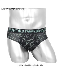 エンポリオ アルマーニ EMPORIO ARMANI ALL OVER EAGLE MICROFIBER メンズ ブリーフ 【メール便】(ブラックイーグル-海外S(日本M相当))