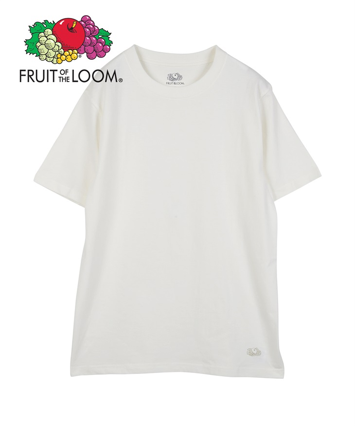 フルーツオブザルーム FRUIT OF THE LOOM 7oz 天竺 メンズ 半袖Tシャツ 【メール便】(ホワイト-M)