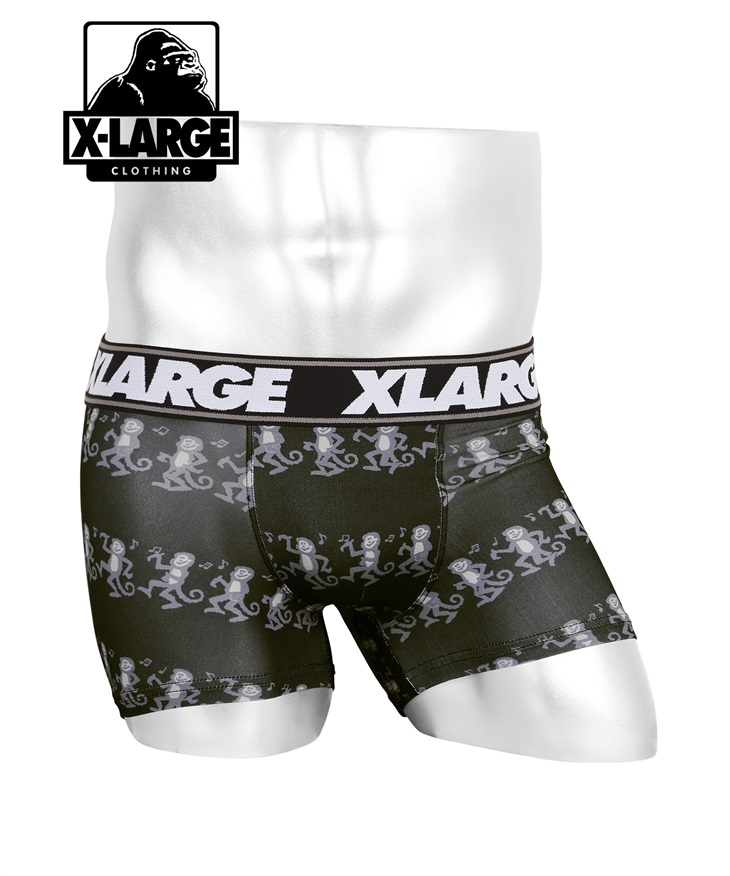 エクストララージ X-LARGE メンズ ボクサーパンツ 【メール便】(ダンシングモンキーブラック-M)