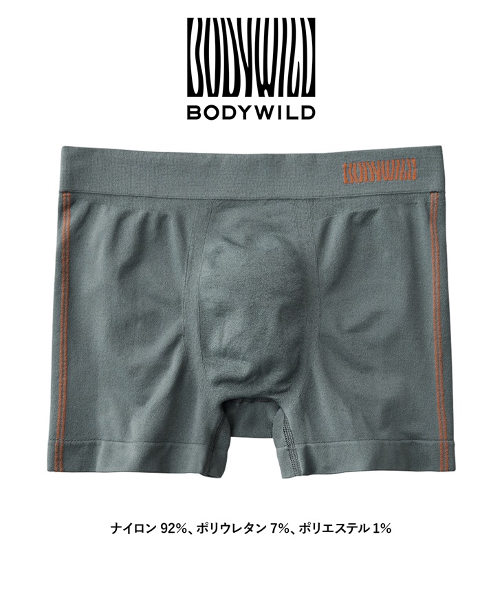 グンゼ GUNZE BODY WILD STANDARD 3D-BOXER 成型 メンズ ボクサーパンツ 【メール便】(スカイグレー-M)
