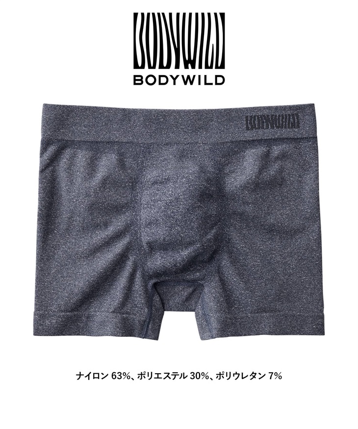 グンゼ GUNZE BODY WILD STANDARD 3D-BOXER 成型 メンズ ボクサーパンツ 【メール便】(ディープブルー-M)
