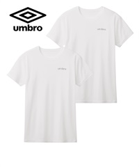 アンブロ umbro 2枚セット メンズ 半袖 Tシャツ 【メール便】(ホワイト-M)