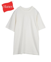 ヘインズ Hanes SHIRO メンズ クルーネック 半袖Tシャツ 【メール便】(ホワイト-M)