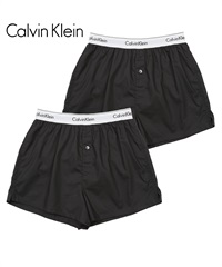 カルバンクライン Calvin Klein 【2枚セット】MODERN COTTON STRETCH メンズ トランクス(ブラックセット-海外S(日本M相当))