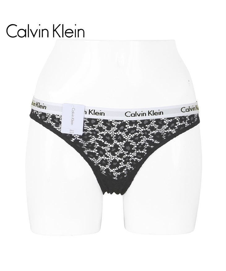 カルバンクライン Calvin Klein CAROUSEL LACE レディース ショーツ 【メール便】(ブラック-海外XS(日本S相当))