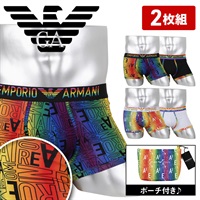 エンポリオ アルマーニ EMPORIO ARMANI 【2枚セット】RAINBOW LOGO メンズ ローライズボクサーパンツ