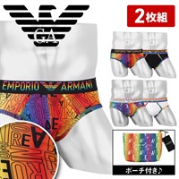 エンポリオ アルマーニ EMPORIO ARMANI 【2枚セット】RAINBOW LOGO メンズ ブリーフ