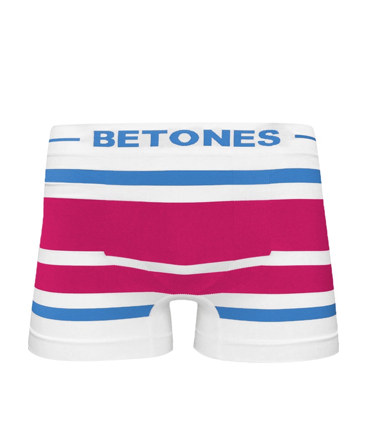 【5】ビトーンズ BETONES AKER メンズ ボクサーパンツ【メール便】(4.ブルー×ピンク-フリーサイズ)