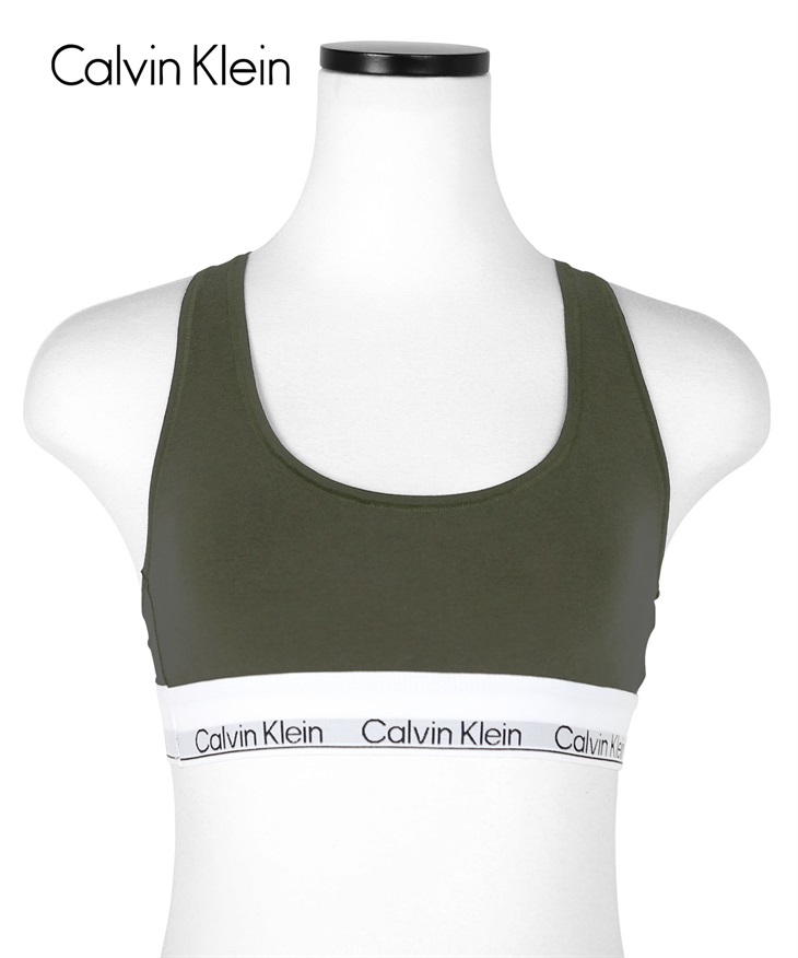 カルバンクライン Calvin Klein Modern Cotton レディース スポーツブラ 【メール便】(【A】フィールドオリーブ-海外S(日本M相当))