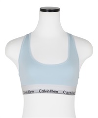 カルバンクライン Calvin Klein MODERN COTTON レディース スポーツブラ おしゃれ レインボー スポブラ カップなし ボーダー 花柄 【メール便】(5.レインダンス-海外XS(日本S相当))