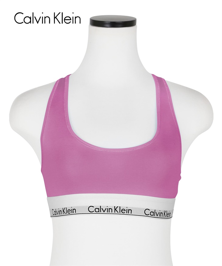 カルバンクライン Calvin Klein Modern Cotton レディース スポーツブラ 【メール便】(【A】オーキッドパープル-海外XL(日本XXL相当))