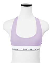 カルバンクライン Calvin Klein MODERN COTTON レディース スポーツブラ おしゃれ レインボー スポブラ カップなし ボーダー 花柄 【メール便】(7.ライラック-海外XS(日本S相当))