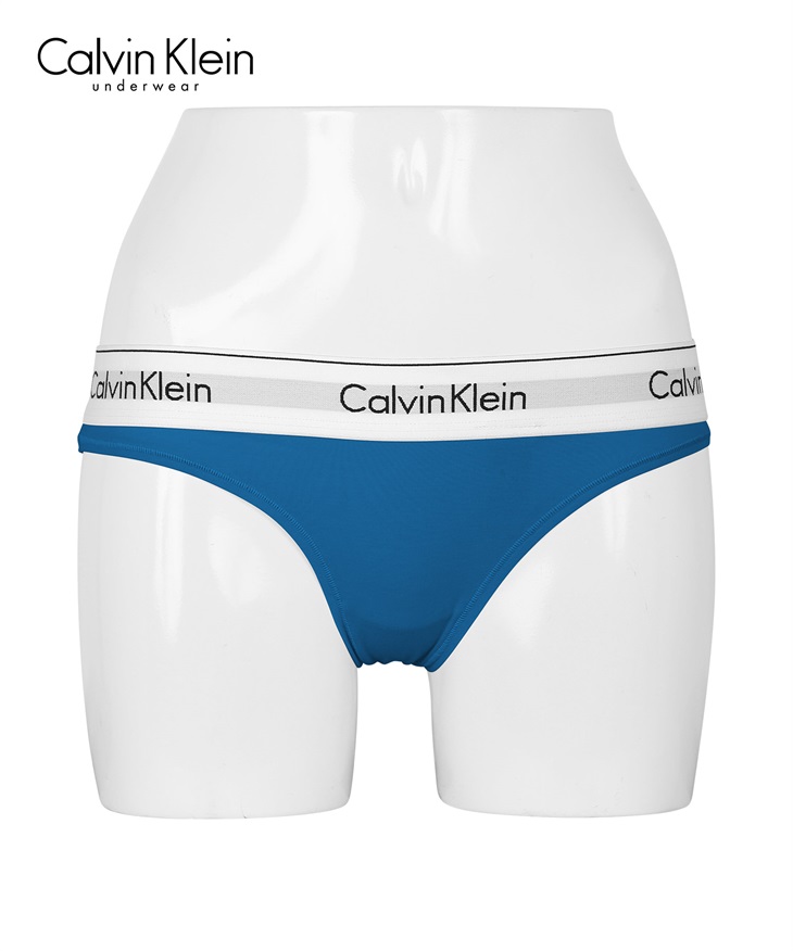 カルバンクライン Calvin Klein Modern Cotton レディース Tバック 【メール便】(アンプリファイドブルー-海外XS(日本S相当))