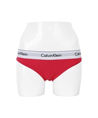 カルバンクライン Calvin Klein MODERN COTTON レディース ショーツ おしゃれ 可愛い 綿 ロゴ ワンポイント 無地 【メール便】(4.レッド-海外XS(日本S相当))