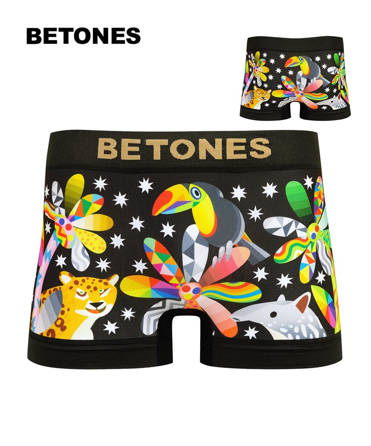 ビトーンズ BETONES BETONES メンズ ボクサーパンツ 【メール便】(TEMPTATION(ブラック)-フリーサイズ)