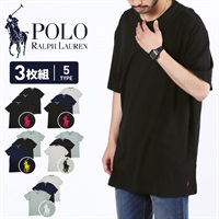 POLORALPHLAUREN ポロラルフローレン 3枚セット RELAXED FIT メンズ クルーネック 半袖 Tシャツ ギフト プレゼント 男性 ラッピング無料