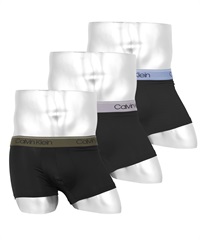 カルバンクライン Calvin Klein 【3枚セット】MICRO STRETCH メンズ ローライズボクサーパンツ(ブラックオリーブセット-海外S(日本M相当))