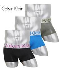 カルバンクライン Calvin Klein 【3枚セット】Sustainable Steel Micro メンズ ローライズ ボクサーパンツ(ブラックダリアセット-海外S(日本M相当))
