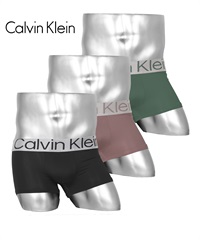 カルバンクライン Calvin Klein 【3枚セット】Sustainable Steel Micro メンズ ローライズボクサーパンツ(ブラックスパロウセット-海外S(日本M相当))