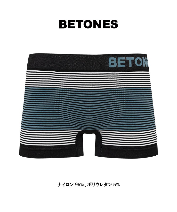 ビトーンズ BETONES メンズ ボクサーパンツ 【メール便】(NEON6(ブラック×ブルー)-フリーサイズ)