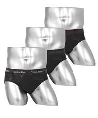 カルバンクライン Calvin Klein 【3枚セット】Cotton Stretch メンズ ブリーフ(5.ブラックジェントルセット-海外S(日本M相当))
