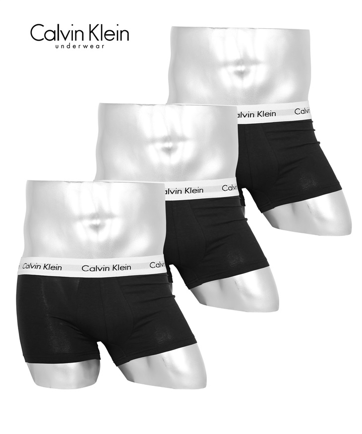 【5】カルバンクライン Calvin Klein 【3枚セット】Variety 3PK メンズ ボクサーパンツ 【メール便】(【B】ブラックWセット-海外S(日本M相当))