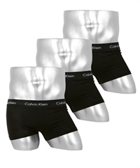 カルバンクライン Calvin Klein ワケあり【3枚セット】Cotton Stretch メンズ ローライズボクサーパンツ 【メール便】(1.ブラックセット-海外S(日本M相当))