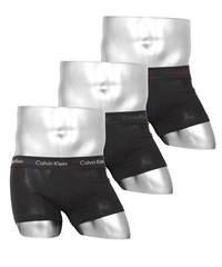 カルバンクライン Calvin Klein 【3枚セット】Cotton Stretch メンズ ローライズボクサーパンツ(4.ブラックマルチJセット-海外S(日本M相当))