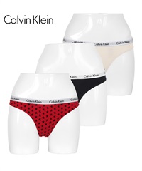 カルバンクライン Calvin Klein 【3枚セット】CAROUSEL レディース Tバック(3.スタースタンプセット-海外XS(日本S相当))