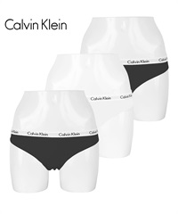 カルバンクライン Calvin Klein 【3枚セット】CAROUSEL レディース ショーツ(ブラックホワイトセット-海外XS(日本S相当))