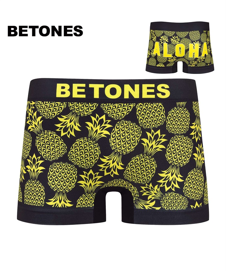 ビトーンズ BETONES BETONES メンズ ボクサーパンツ 【メール便】(SWEETPINEAPPLE2(イエロー)-フリーサイズ)