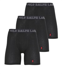 ポロ ラルフローレン POLO RALPH LAUREN 【3枚セット】CLASSIC FIT メンズ ロングボクサーパンツ(Nブラックセット-海外S(日本M相当))
