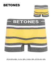 ビトーンズ BETONES BETONES メンズ ボクサーパンツ 【メール便】(BREATH(ホワイト×ライトイエロー)-フリーサイズ)