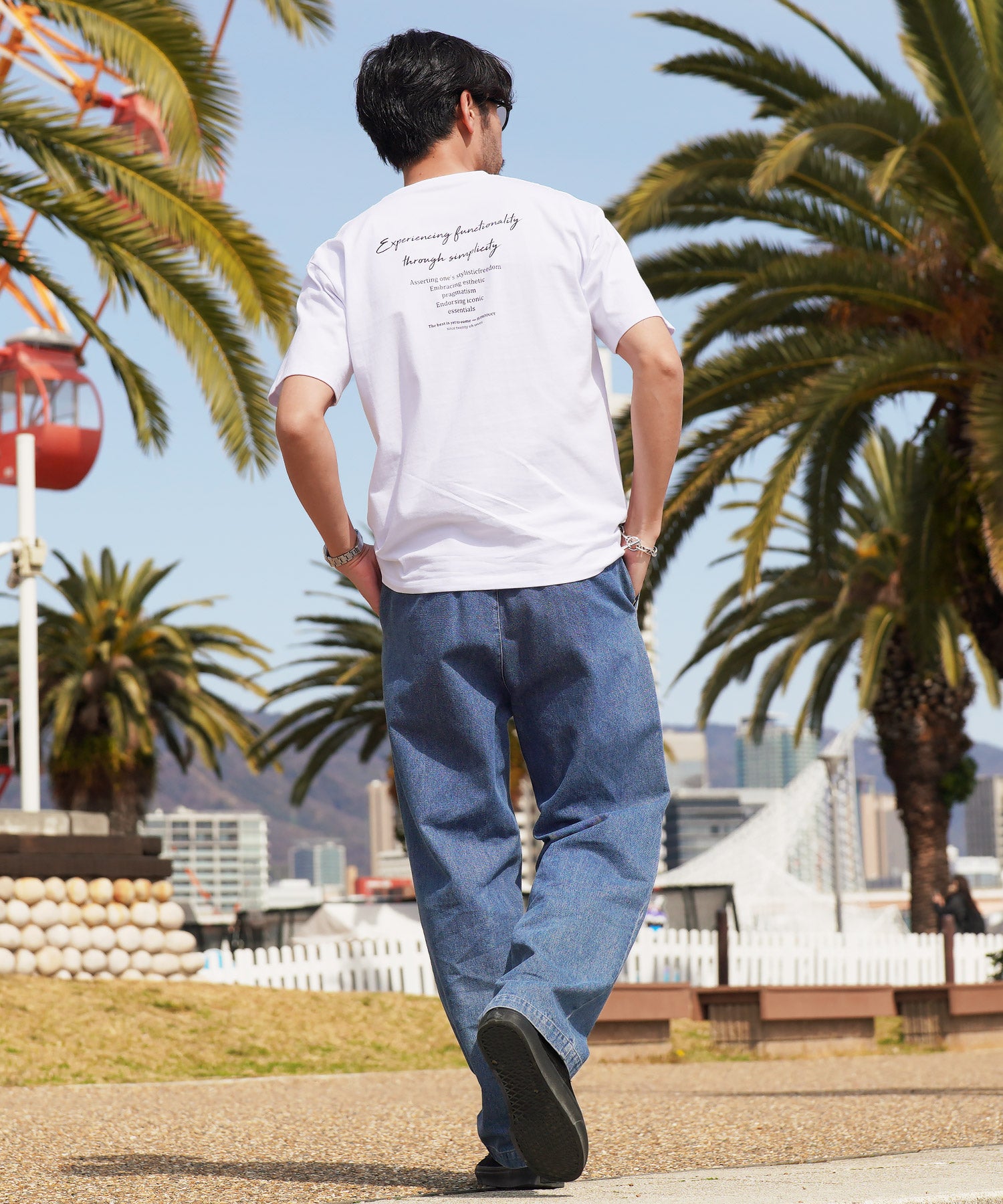 マルチプリントTシャツ ホワイト