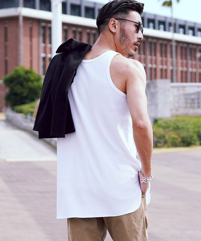 ロングワッフルタンクトップ OUTLET SALE