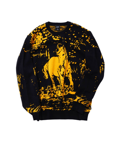 HUF(ハフ)No5 HORSE CREWNECK SWEATER