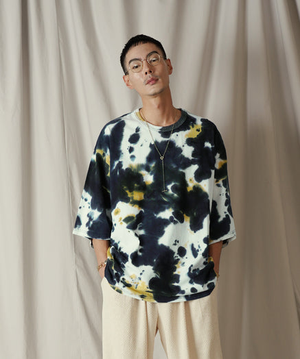 タイダイ染 クルーネック H/S カットソー