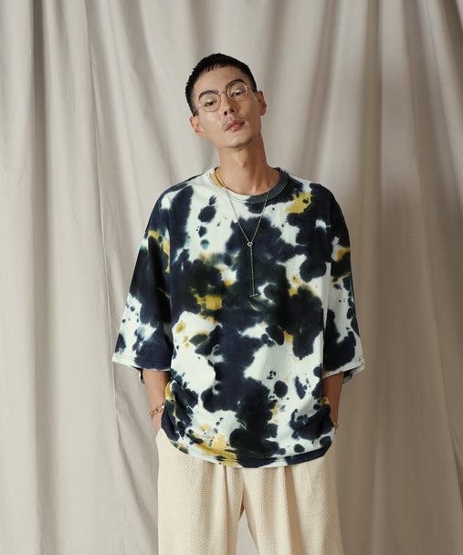 タイダイ染 クルーネック H/S カットソー