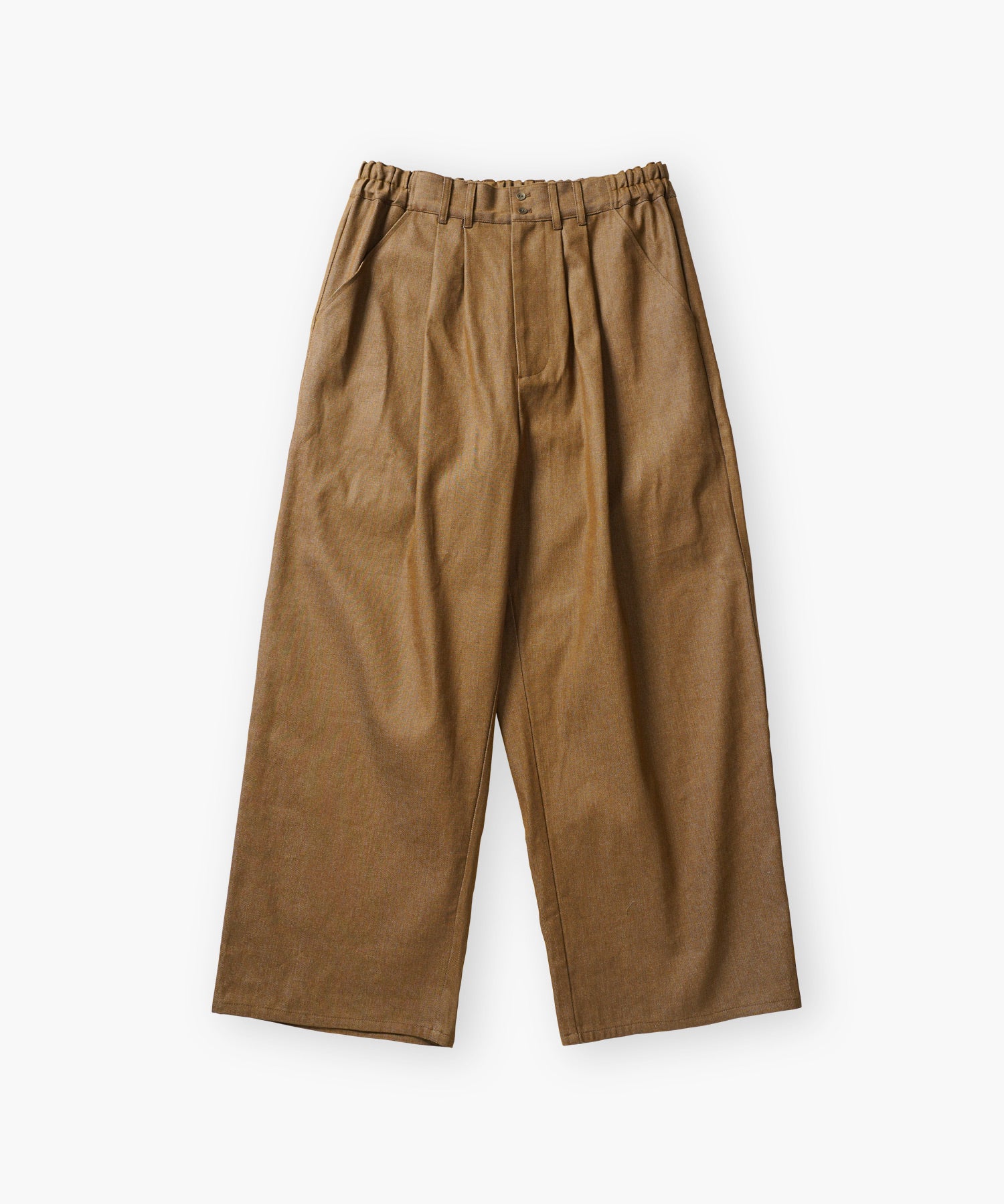 11oz ダブルタック イージー ユーティリティトラウザー リジットデニムパンツブラウン
