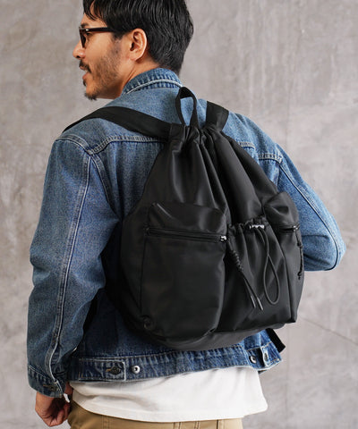 ナップサック 巾着バッグ リュック バックパック 大容量