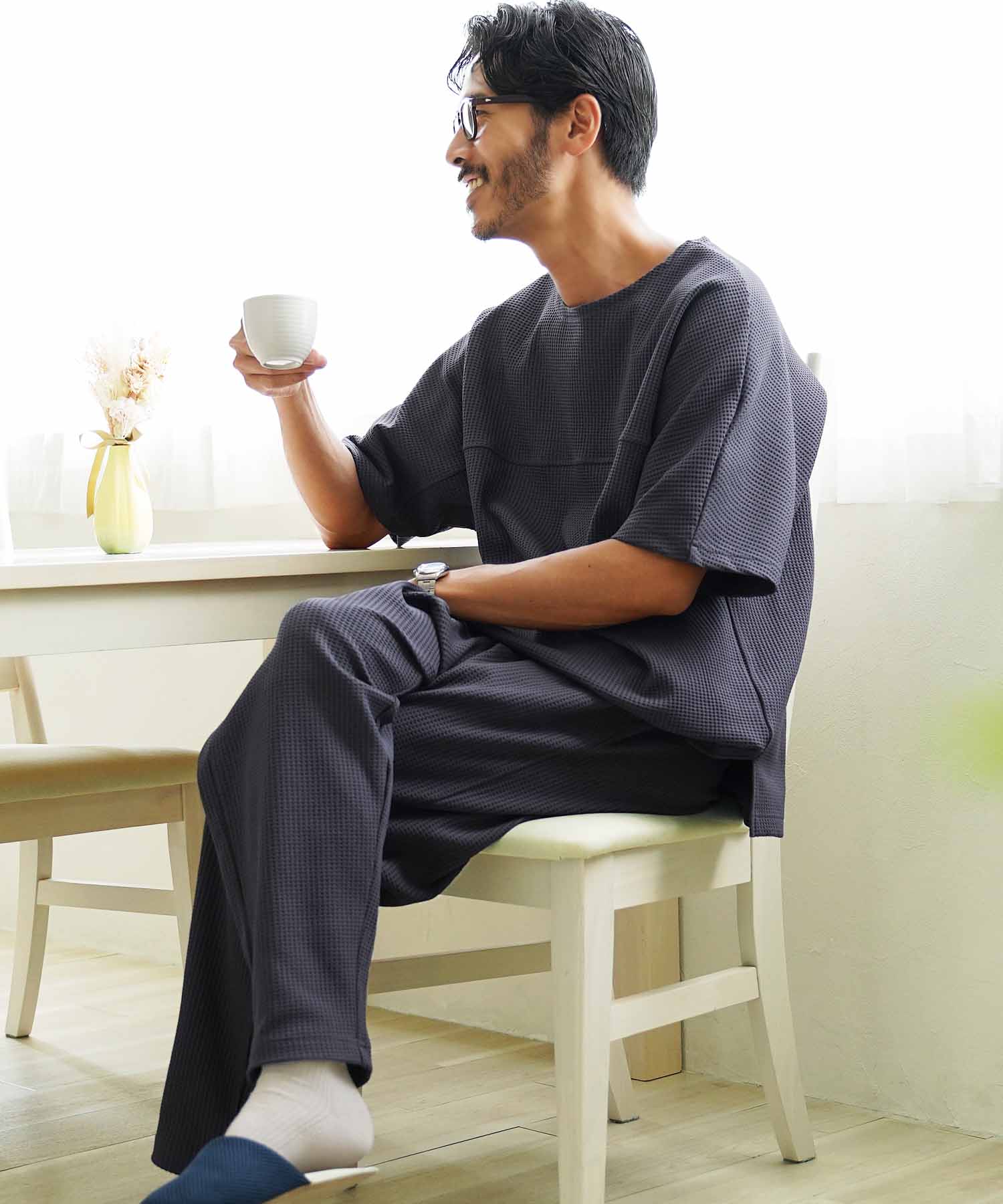 吸水速乾】サーマルワンマイルセットアップ│メンズ ルームウェア