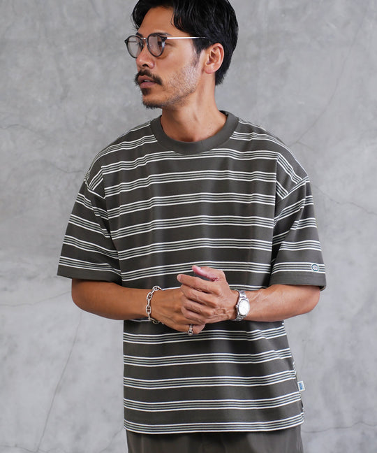 【DISCUS】COOLMAXレトロボーダーＴシャツ