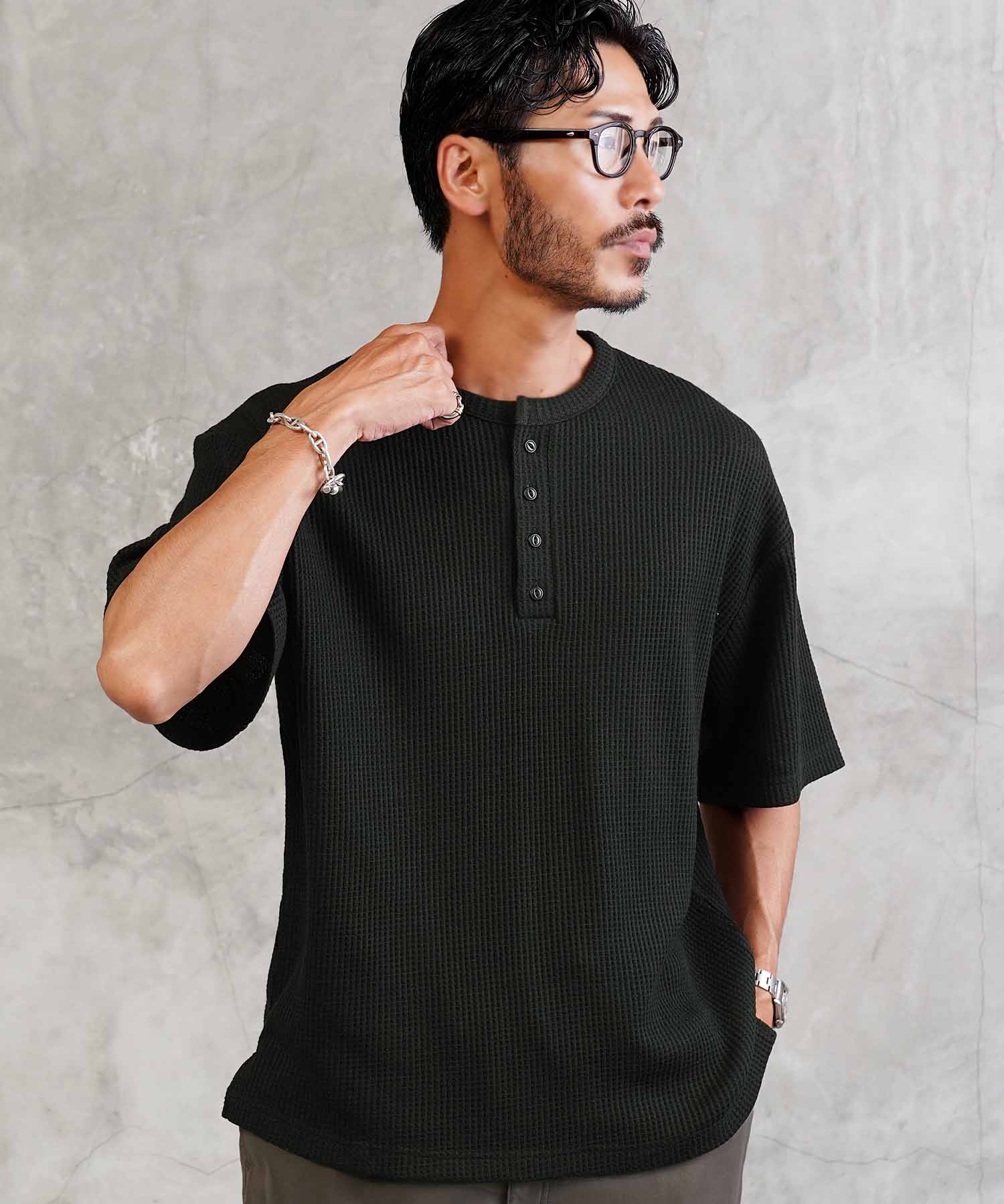 ワッフルサーマルTシャツ 詳細1